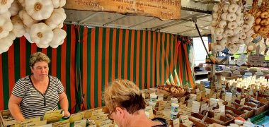 Goods on offer at the nature market
