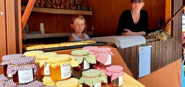 Goods on offer at the nature market