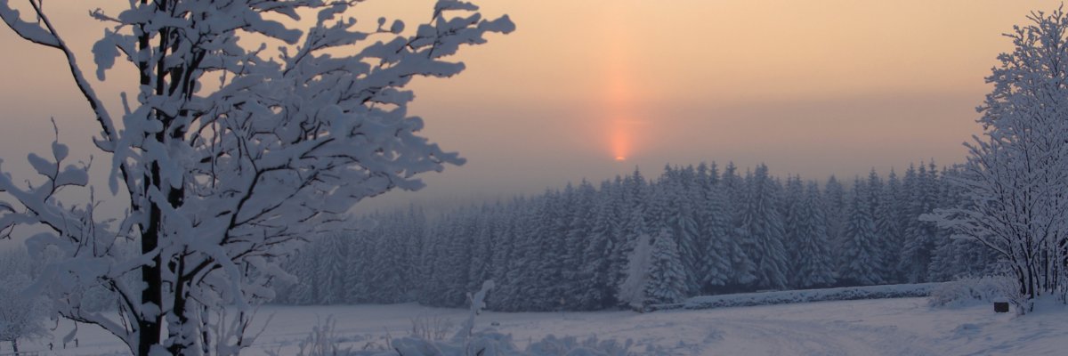 Sonnenuntergang an der Kammloipe